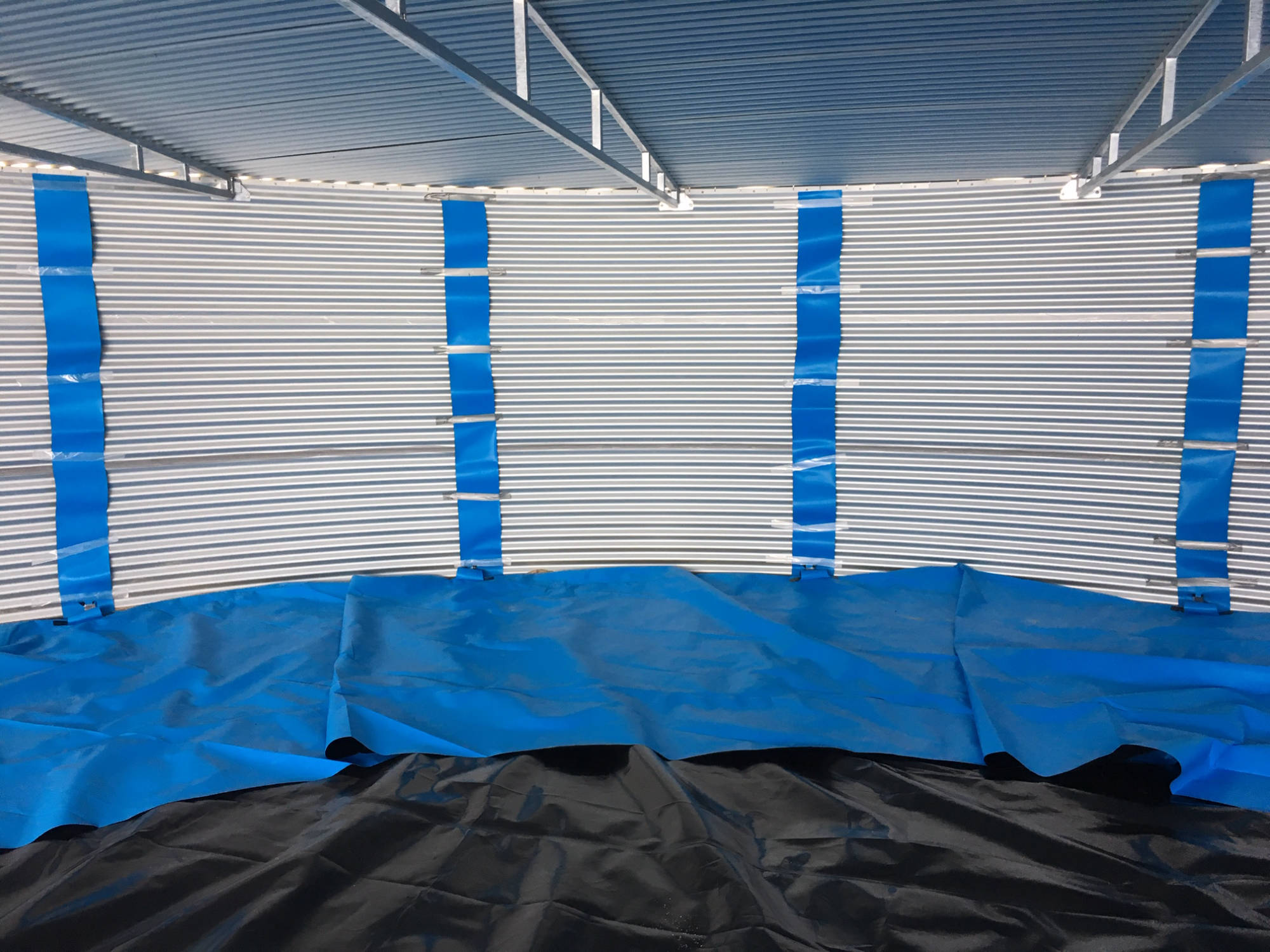 Inside Steel Water Tank - ready for liner 